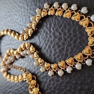 Elegant Avon Gold and Pearl Necklace